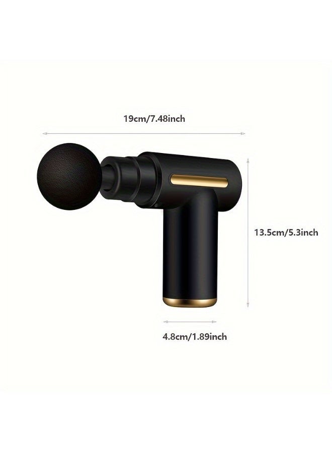 6-Speed Adjustment Rechargeable Portable Mini Massage Equipment Suitable For Body And Neck Relaxation Compact And Elegant Design - Image 4