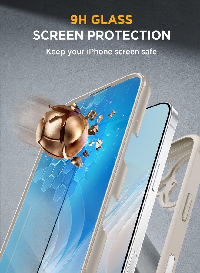 Miracase for iPhone 17 Case 6.3'', Full-Body Military Grade Drop Protection Outdoor Phone case with Built-in Glass Screen &Camera Control,Easy Installation,No Gap,Compatible with MagSafe, Gray - Image 3