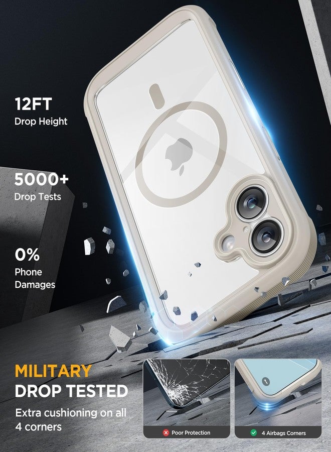 Miracase for iPhone 17 Case 6.3'', Full-Body Military Grade Drop Protection Outdoor Phone case with Built-in Glass Screen &Camera Control,Easy Installation,No Gap,Compatible with MagSafe, Gray - Image 4