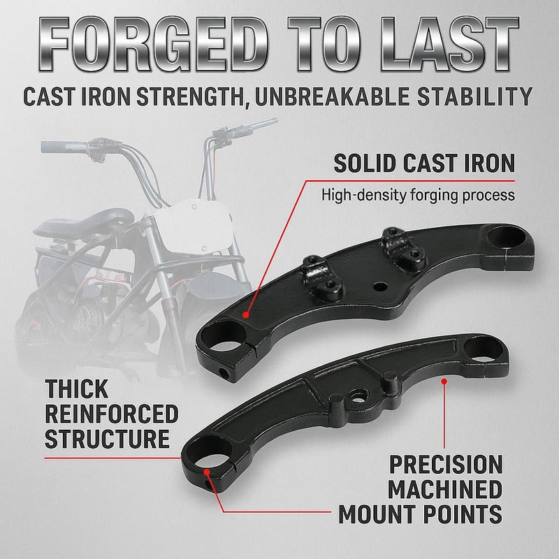 JMCHstore FRONT FORK SUSPENSION KIT FOR Coleman CT100U CC100X B100 Mega moto MMB80 105 Motovox MBX10 Realtree RT100 Mini bike (BLACK) - Image 2