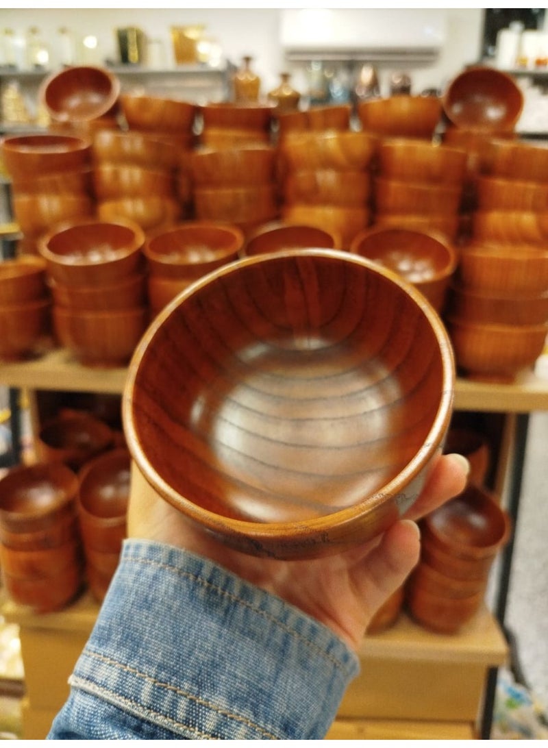 بولة خشب طبيعي تقديم الرز والشوربة والسلطات - Image 4