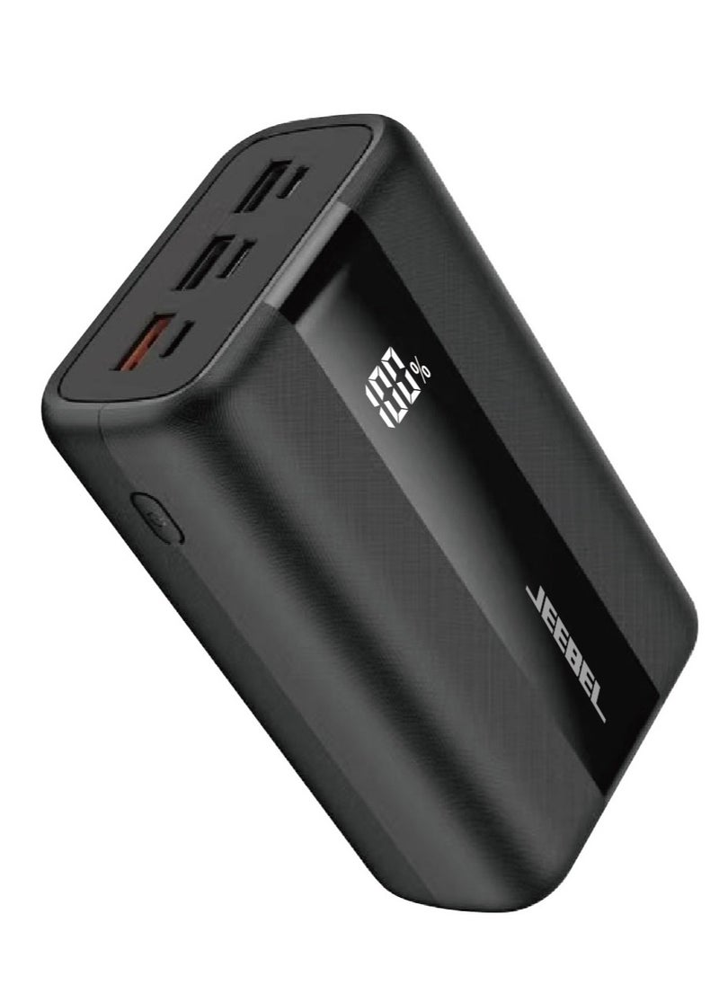 Jeebel - Power Bank 30000mAh supports fast charging with two USB-A ports and USB-C port for charging with LED digital display - Image 1