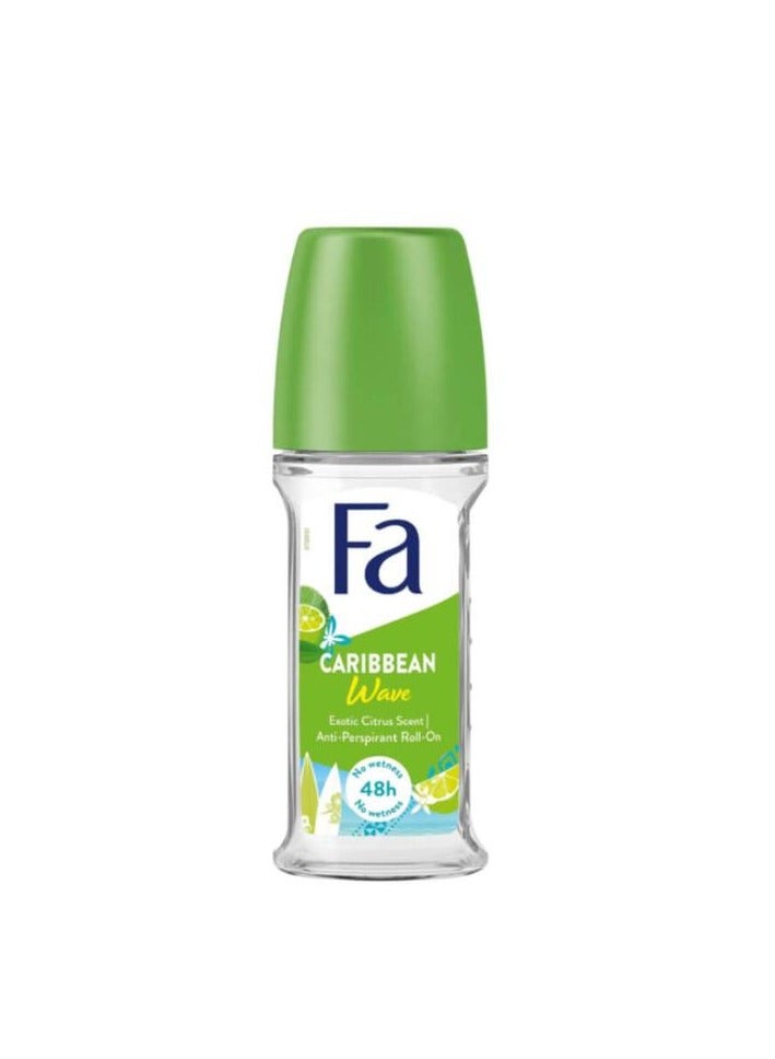 Fa Caribbean Wave Deodorant Roll On 50ml