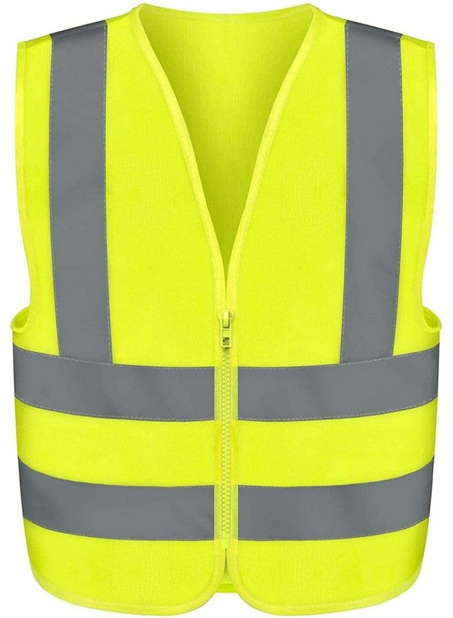 نيكو سترة أمان عالية الوضوح من نيكو 53941A مزودة بشرائط عاكسة | مقاس كبير | لون أصفر نيون | سحاب أمامي | للاستخدام في حالات الطوارئ والبناء والسلامة - Image 1