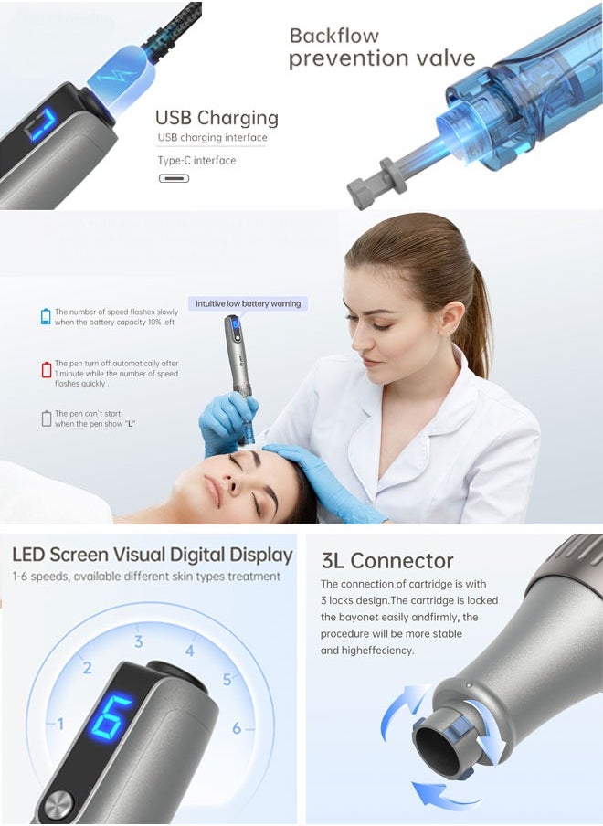 Dr.pen Microneedling Pen Ultima M8S,  (7PCS * 18Pins + 5PCS * R Nano)  - Image 2