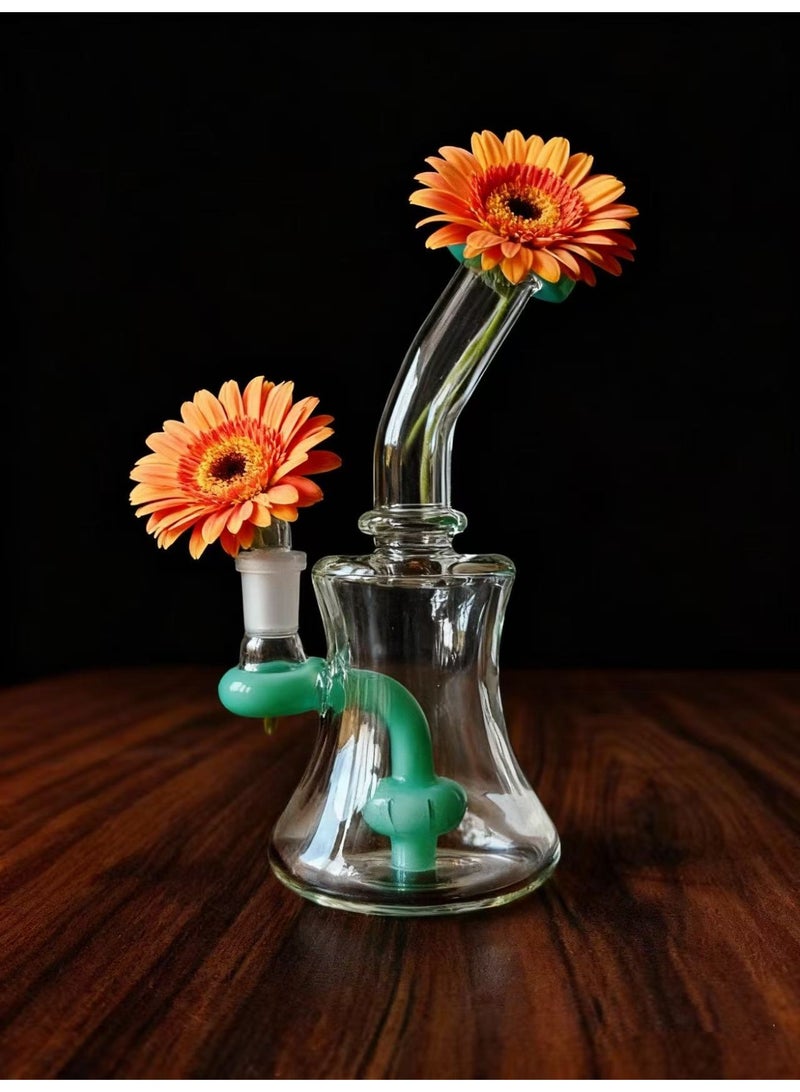 شيانغ مي مصباح زيت زجاجي ممتاز مقاوم للحرارة، زجاجة مزهرية زجاجية مصنوعة من مادة البورسليكات عالية الجودة للاستخدام طويل الأمد، مزهرية زجاجية شفافة (لون عشوائي) - Image 3