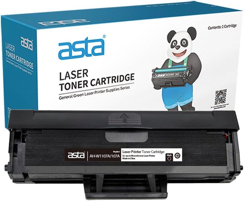 Asta 107A W1107A Toner Cartridge With Chip Compatible For HP LaserJet 107a MFP 135a 135W 137fnw Printer W 1107 107 A Office Replacement pr Premium High Yield 135 137 - Image 1
