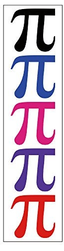 PremiumTT temporary tattoos Pi Symbol Temporary Tattoos Pi Day Math Party Favors 6 Sheets - Image 1