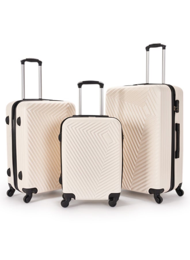 LIMRA Travel bag set consisting of 3 luggage bags beige  - Image 1