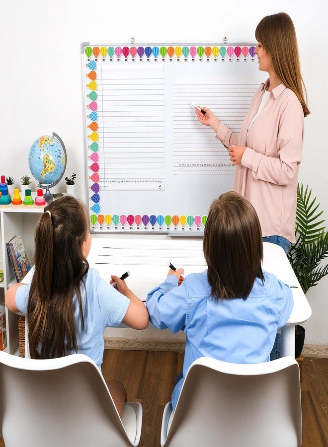 CPicdn 24Pcs Back to School Magnetic Borders for Classroom Whiteboard, Hot Air Balloon Magnetic Bulletin Board Border Strips Chalkboard Trims for Teachers Parents DIY School Office Decoration Supplies - Image 5