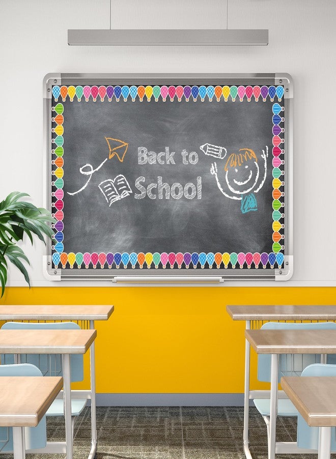 CPicdn 24Pcs Back to School Magnetic Borders for Classroom Whiteboard, Hot Air Balloon Magnetic Bulletin Board Border Strips Chalkboard Trims for Teachers Parents DIY School Office Decoration Supplies - Image 4