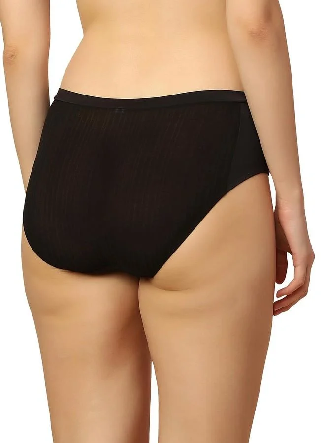 ترايامف Triumph Body Make-Up Patchwork Full Coverage Seamless Hipster Brief Black