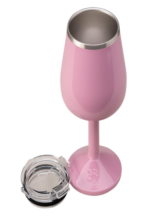 ORCA Vino 15oz | Temperature Insulated Mug, Vacuum Sealed Stainless Steel Wine Glass with Lid, Cup Keeps Drinks Ice Cold or Hot - Dusty Rose - Image 4