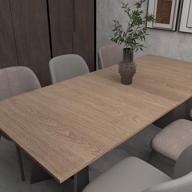Boobest 24"x196" Oak Wood Grain Contact Paper Peel and Stick Wallpaper Brown Wood Vinyl Wrap Thick Waterproof Light Wood Wallpaper for Desk Cabinets Countertops Furniture Walls Self Adhesive Faux Wood Paper - Image 4