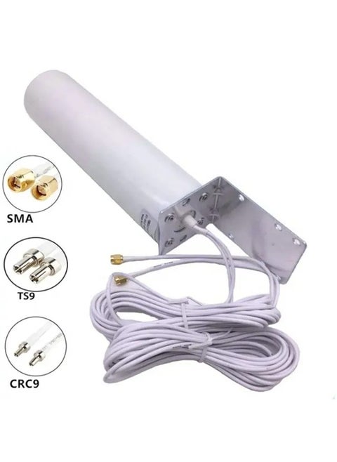 Router Antenna 3G/4G， LTE Mimo Antenna, 10-12dBi 698-2700 MHz with 16.4ft Cable SMA  for 3G 4G Router Access ﻿