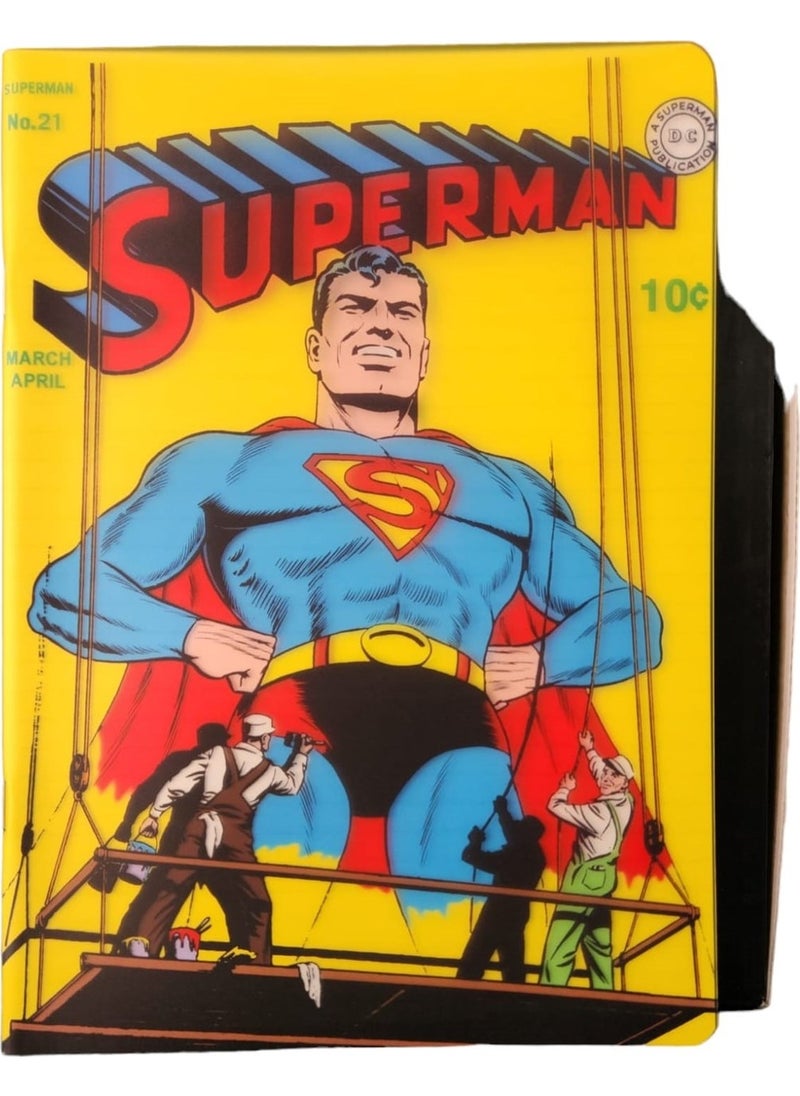 Mynote Superman Comic Book 26X18.5 Lined 40 Sheets Notebook 