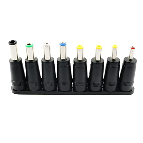 ZYAMY 8-in-1 Universal DC Plugs Power Adapter Conversion Head 5.5mm x 2.1mm Female to Male Power Supply Adapter Jack Connector Tips for Laptop - Image 5