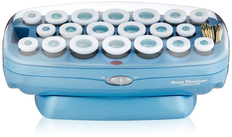 BaBylissPRO Hot Rollers For All Hair Lengths, Nano Titanium Hair Styling Tools & Appliances, 20 Count (Pack of 1) BABNTCHV21 - Image 1