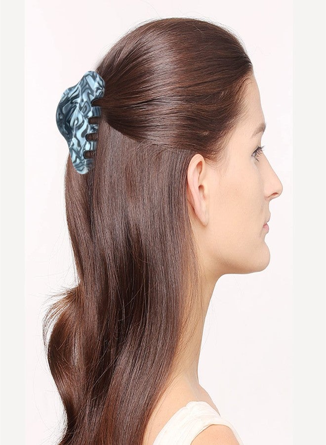 كاريد مشابك شعر كاريد بتصميم صدفة السلحفاة، مشابك شعر أكريليك متوسطة الحجم 2.4 بوصة، مشابك شعر فرنسية قوية التثبيت مانعة للانزلاق، مشابك شعر أنيقة بنقشة جلد النمر للنساء والفتيات، عبوة من 6 قطع - Image 5