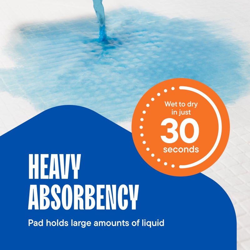 Stack Man Puppy Pads Pet Pee Pads for Dogs & Puppy Training - 100 Count - Potty Pads for Dogs 22" x 22" Leak-Proof Dog Pee Pads - Quick-Dry Surface - Heavy Duty Absorbent Disposable Dog Wee Pad Bulk Pack - Image 2