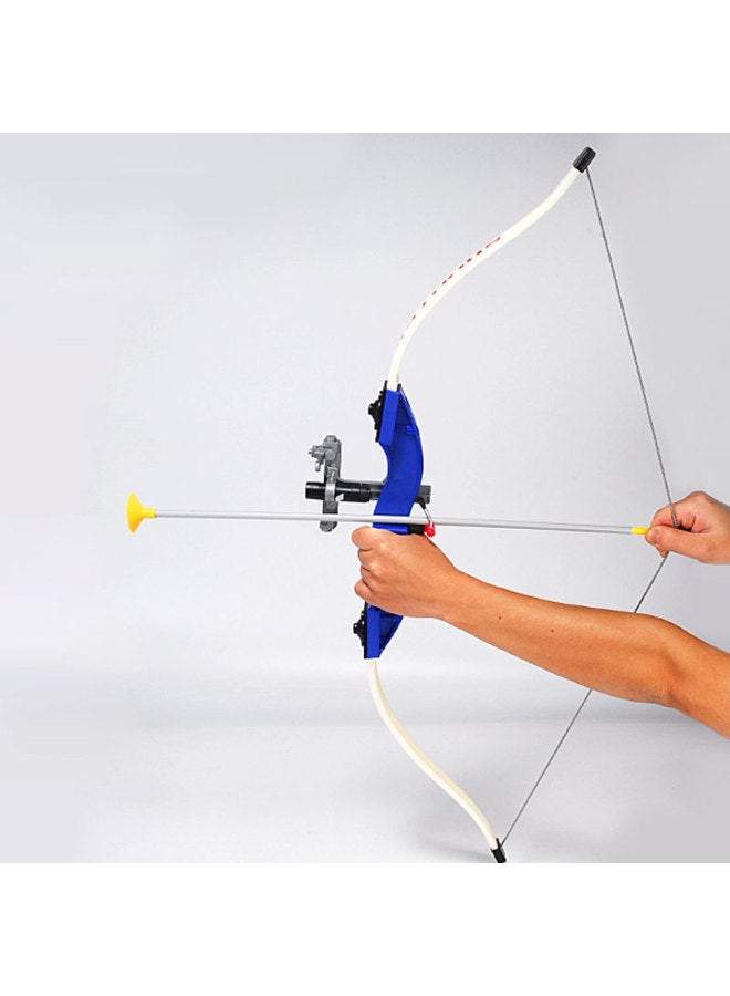 Children's Sucker Bow Crossbow Parent-child Outdoor Competitive Scenic Spot Park Archery Shooting Recurve Bow Arrow Toy Set Stall-Color:Small Blue Bow +3 Arrows + Vertical Target + Quiver Finger Sleeve (e-commerce Box) - Image 5