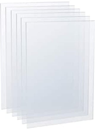 6 Pcs Clear Acrylic Sheets, Plastic Perspex Sheets, Transparent Plexiglass Panels Boards Sheets for Picture Frame Glass Replacement, Display Projects, Painting, DIY Craft - 5*7 Inch - pzsku/Z4C6954219F1C5276AF8FZ/45/_/1683027727/d0a12e1f-4c5a-4100-93f4-12ddc27a3206