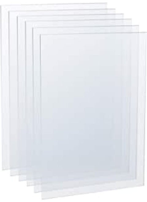 6 Pcs Clear Acrylic Sheets, Plastic Perspex Sheets, Transparent Plexiglass Panels Boards Sheets for Picture Frame Glass Replacement, Display Projects, Painting, DIY Craft - 5*7 Inch