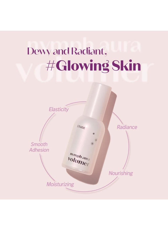 ETUDE Nymph Aura Volumer 081Fl Oz Face Primer Korean makeup Hydrating Radiant Cream Restoring Glow Shiny Makeup Base Smooth Flawless Skin Natural Finish Kbeauty - Image 4