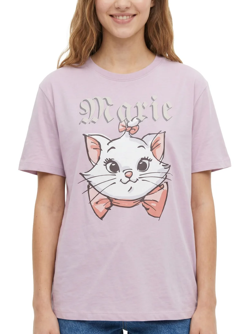 Disney  Disney Marie “Classic Charm” Women’s Oversized Drop Shoulder T-Shirt for Women | Best Price UAE