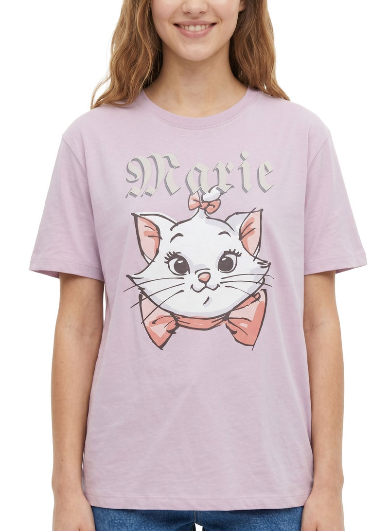 Disney Marie “Classic Charm” Women’s Oversized Drop Shoulder T-Shirt - Image 4