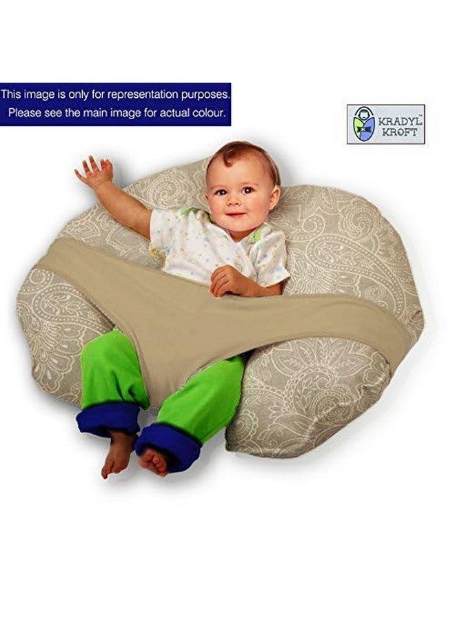 Kradyl Kroft 5In1 Baby Feeding Pillow With 100% Cotton Detachable Cover | With Belt And Baby Hoop | Breastfeeding Pillow | Nursing Pillow (Royal Blue) - Image 5