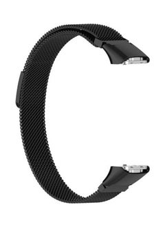 Milanese Replacement Strap Watchband For Samsung Galaxy Fit SM-R370 Black