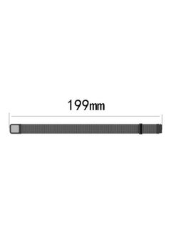 NIBEMINENT Milanese Replacement Strap Watchband For Samsung Galaxy Fit SM-R370 Black  - Image 4