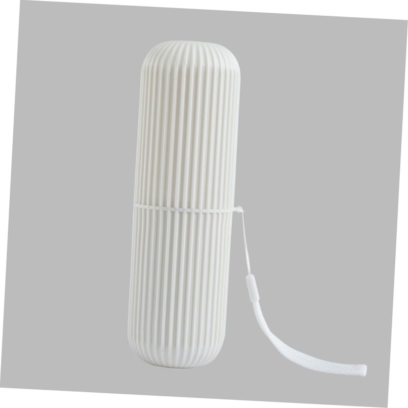 Portable Travel Toothbrush Holder Case with Toothpaste Organizer and Mug Eco Friendly Plastic - Image 3