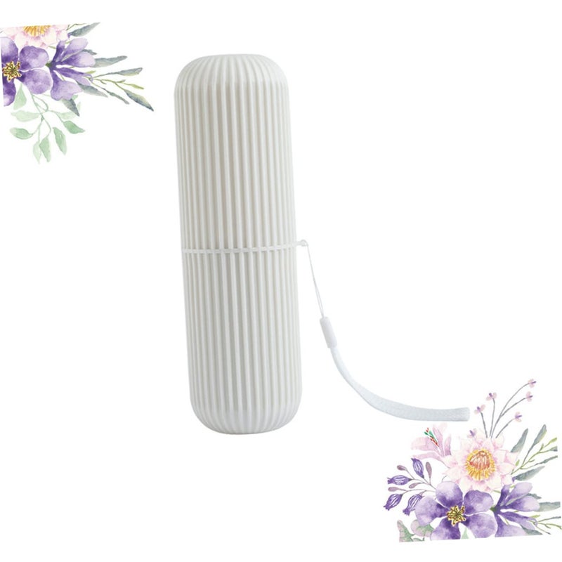 Portable Travel Toothbrush Holder Case with Toothpaste Organizer and Mug Eco Friendly Plastic - Image 4
