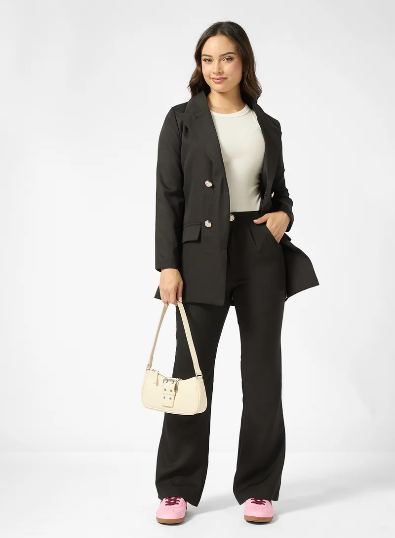 جينجر Oversize Tailored Blazer & Pant Suit Set