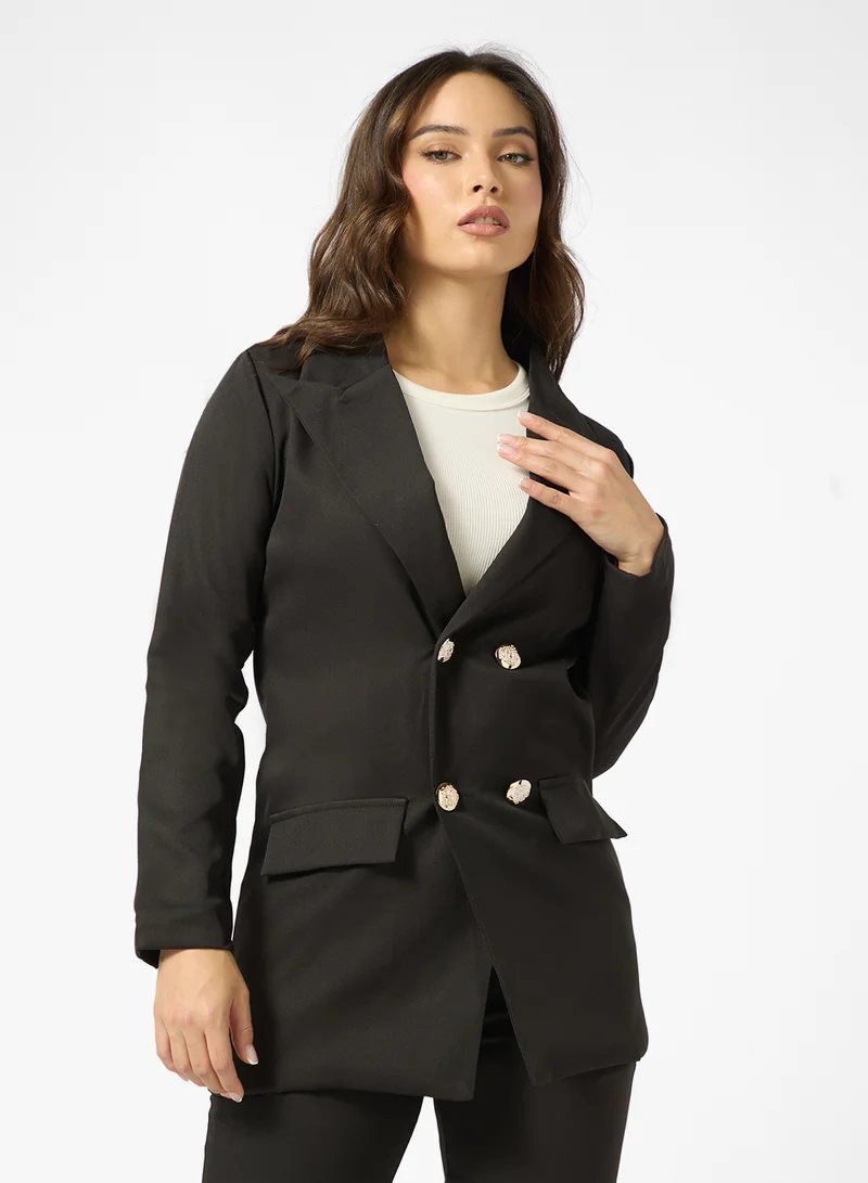 جينجر Oversize Tailored Blazer & Pant Suit Set