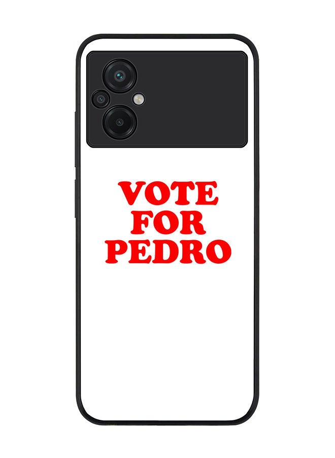 Stylizedd Rugged Black edge case for Xiaomi Poco M5 Slim fit Soft Case Flexible Rubber Edges Anti Drop TPU Gel Thin Cover - Vote for Pedro - Image 1