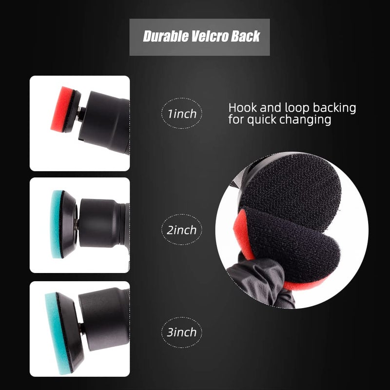 SPTA Cordless Mini Car Polisher 12V Scratches Killer Car Polisher RO/DA Cordless Polisher with Polishing Pad for Polishing, Sanding and Cleaning (Sets 1) - Image 5