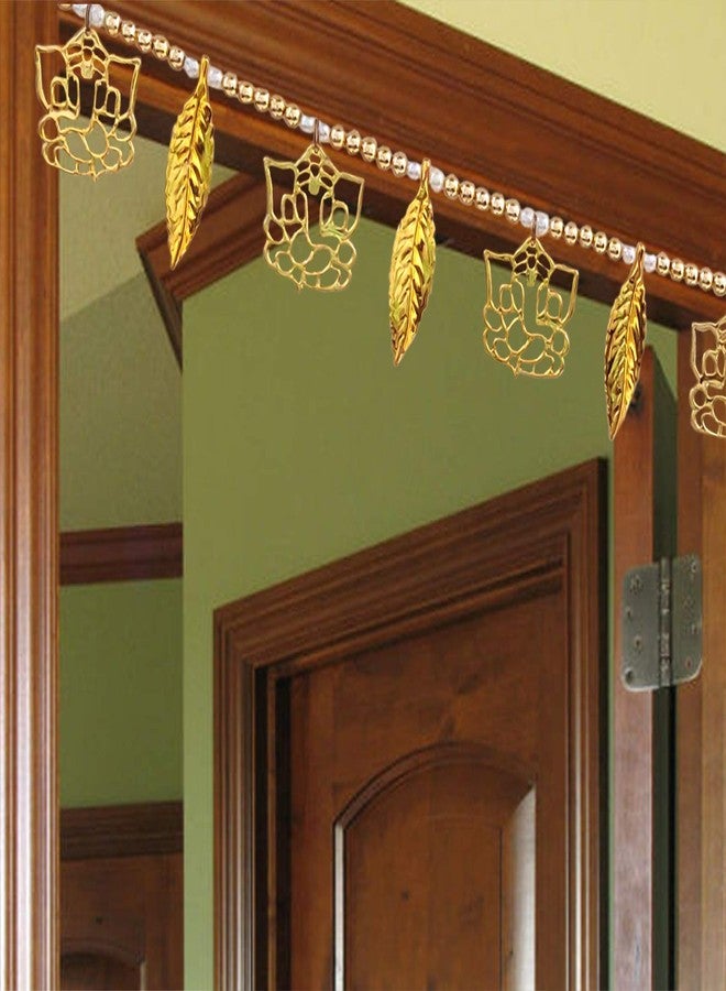 أسينشين زينة باب معلقة من طراز "بانداروال" مقاس 36 بوصة - أحدث قطعة ديكور منزلي، زينة باب رئيسي مصنوعة يدويًا على الطراز التقليدي، قطعة ديكور ديوالي، مناسبة للمهرجانات والاحتفالات المنزلية. - Image 1