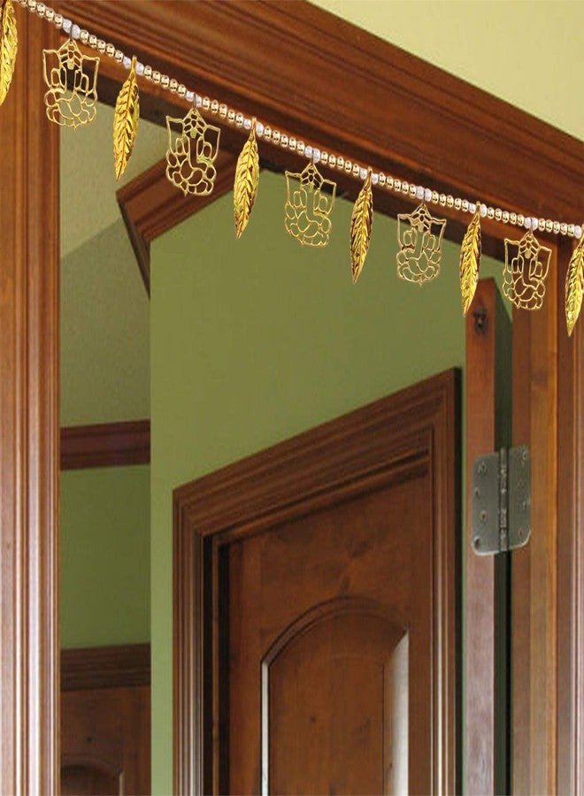 أسينشين زينة باب معلقة من طراز "بانداروال" مقاس 36 بوصة - أحدث قطعة ديكور منزلي، زينة باب رئيسي مصنوعة يدويًا على الطراز التقليدي، قطعة ديكور ديوالي، مناسبة للمهرجانات والاحتفالات المنزلية. - Image 3