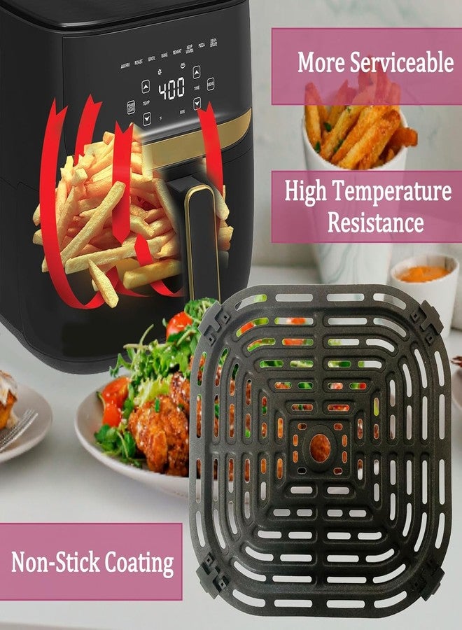 GSZN 6QT Air Fryer Replacement Grill Pan for Chefman 6QT Compact Air Fryers, Upgraded Grill Crisper Plate Rack Tray Grate Grid Shelf for 6 Quart Chefman Air Fryer, Dishwasher Safe, Nonstick - Image 5