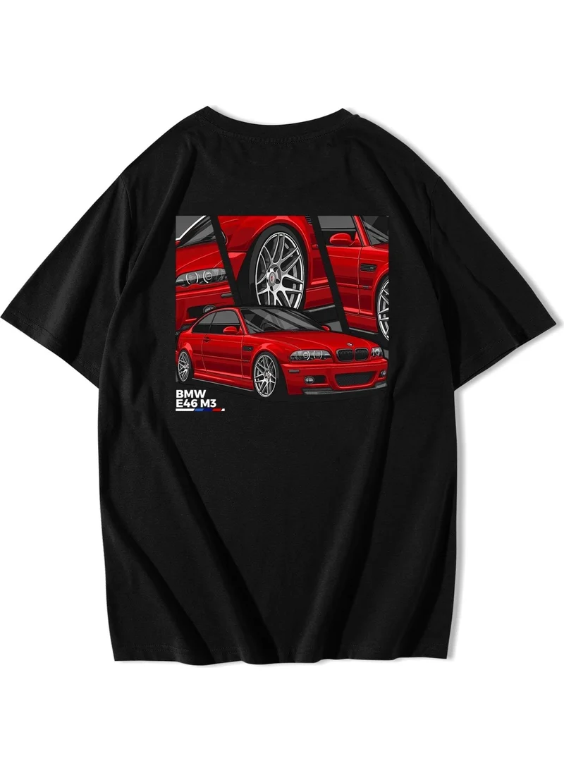 بي ار زد كولكشن Unisex Oversize BMW E46 M3 T-Shirt