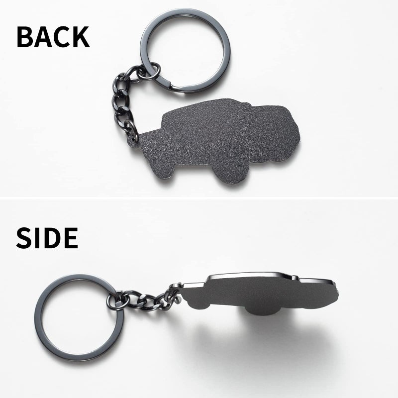 SINLAKUA Car Keychain for Dodge Ram 2023 2022 1500 TRX Key Chain Fob Cover Cool Mods Accessories 2"x1.3" Black - Image 4