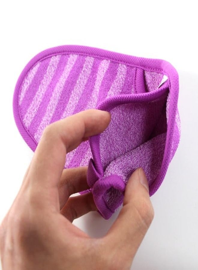 erioctry 3PCS Bathing Mittens Shower Soft Skin Care Face Exfoliating Body Wash Massage Spa Mitt Soft Back Rubbing Gloves for Men Women (Color Random) - Image 3