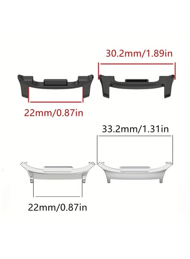 Galaxy Watch 8 8 Classic Silvery Rose Golden Adapter 4pcs Stainless Steel Connector - Image 2