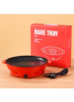 Generic Versatile Cute Yellow Duck Electric Grill Mini Non-Stick 26cm Red 
