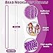 EOBOH 144PCS Mardi Gras Beads Purple Bead Necklace Party Favors 33 Beaded Necklace Costume Bulk Festival Parade Throw Accessories for Halloween Mardi Gras Wedding Birthday Celebrations Decorations - Image 4