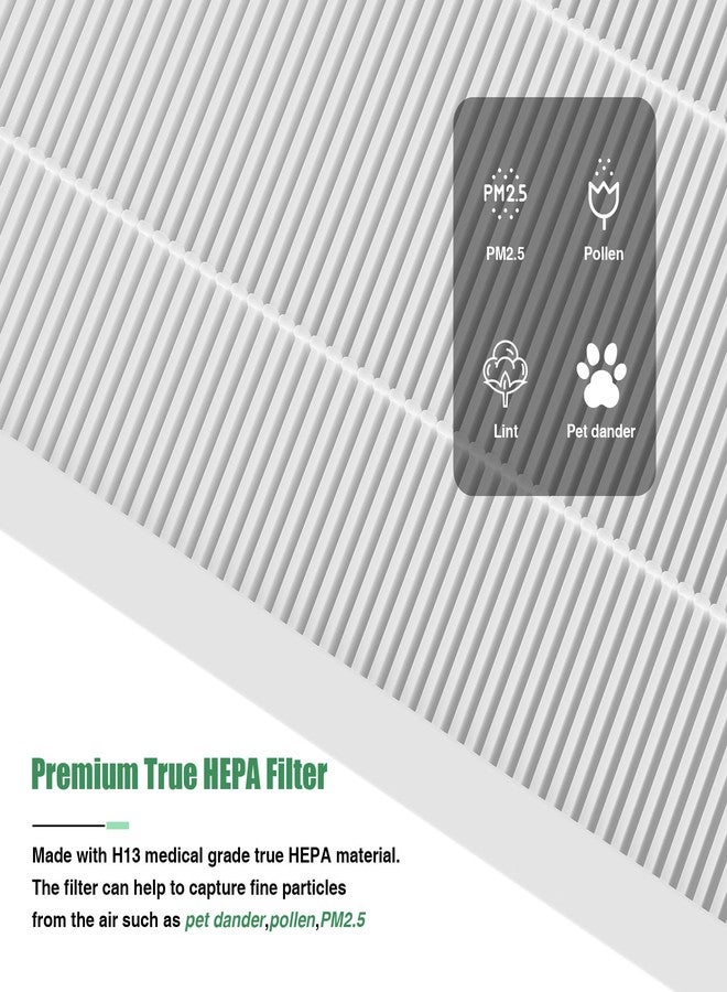 FCFMY 3 Packs E-300L True HEPA Replacement Filter Compatible with MOOKA and MOOKA Family E-300L for Large Room, H13 True HEPA and Activated Carbon Filter - Image 3