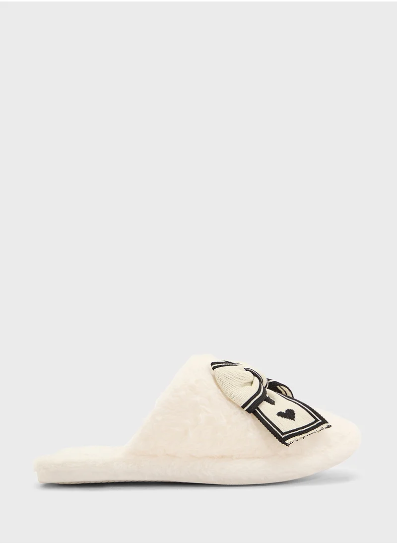جينجر Womens Slipper With Bow